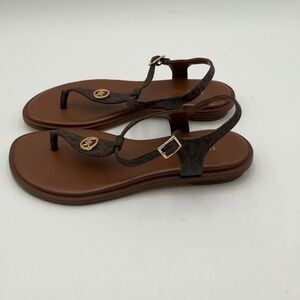 Michael Kors Casey Leather Sandals 5.5